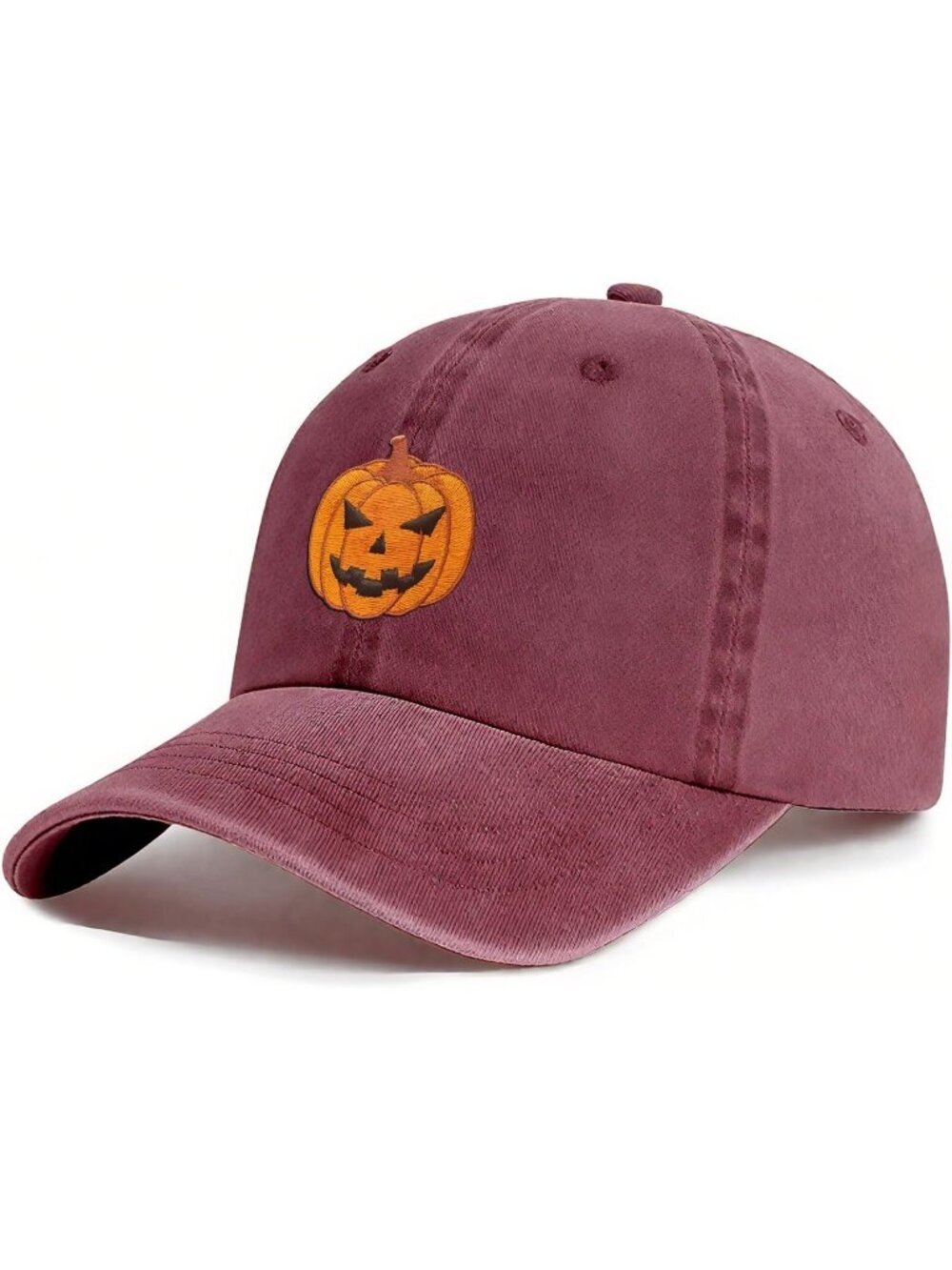 Fashion Cool Pumpkin Red Baseball Cap Funny Embroidered Birthday Gifts Hat